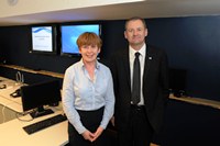 Donna Heaney, office of the Commissioner for Older People and NI Waterâ€™s Head of Customer Service Delivery, Liam Mulholland | NI Water News